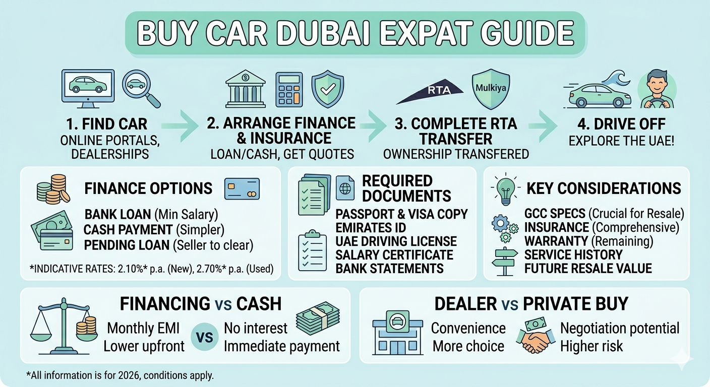 Buy Car Dubai Expat Guide 2026: Everything You Need to Know