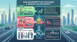 Pink, Green and White Accident Slips in the UAE